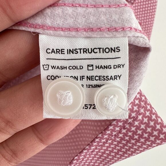 Mizzen Main Shirt Mens Medium Monaco Performance Star Nostalgia Rose Geo Print - Picture 9 of 9